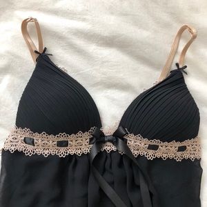 NWOT Black and Tan babydoll